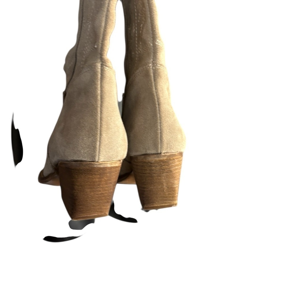 KALI shoes women’s Tan Suede western Boots sz 38 preloved like new - Picture 10 of 16